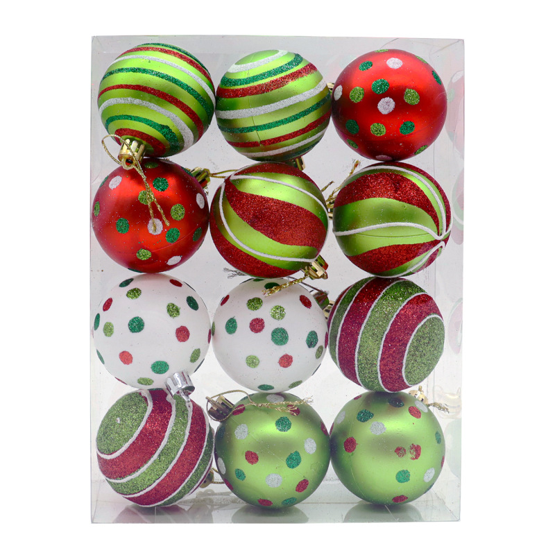 Amazon's Hot-Selling Spot Christmas Ball Set Christmas Tree Hanging Ball Christmas Atmosphere Pendant Gift Box Electroplated Ball