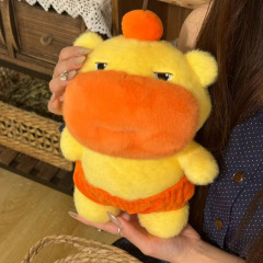 カピバラの新型のかわいい表情のぬいぐるみのバッグのストラップはアニメのおもちゃの女の子の人形をいじります。