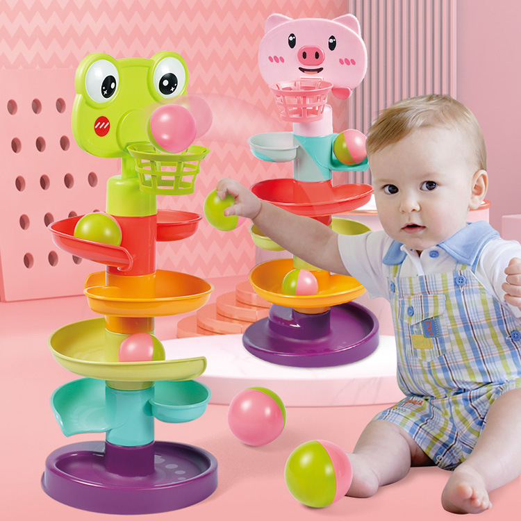 children Early education interest Shoot a basket track Around music Ball rolling baby baby 1-3 2 year old toys