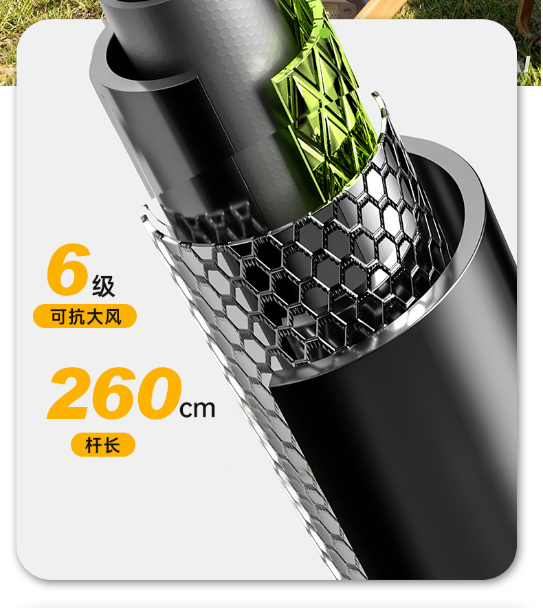 No-Assembly Outdoor Vinyl Canopy, New Type of Quick-Setup Tent, Camping Gear, Sun Protection, Rainproof, Sunshade, Cross-Border
