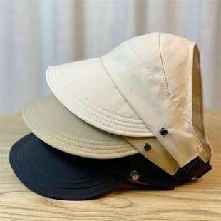 Pony Tail Hat Women's Summer 2024 New Sunshade Sunscreen Hat Outdoor All-match Face Shown Duckling Tongue Mask Hat