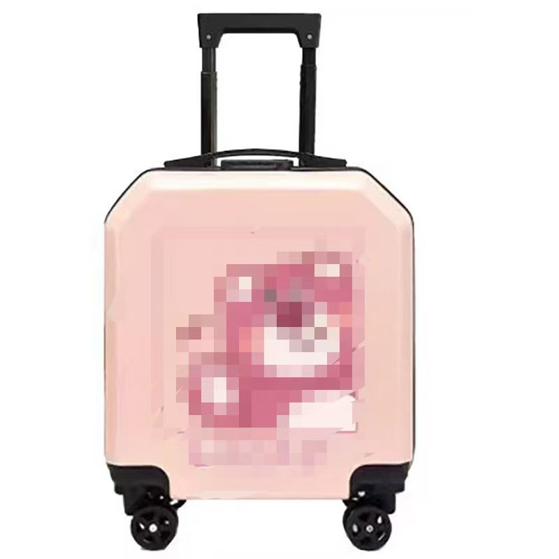 비스듬한 분홍색 인사 곰