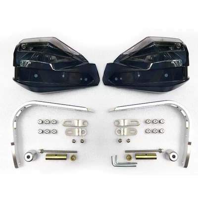 Motorcycle Handguard Wind Motorcycle front windshield - ares-without-light-silver-aluminum-alloy