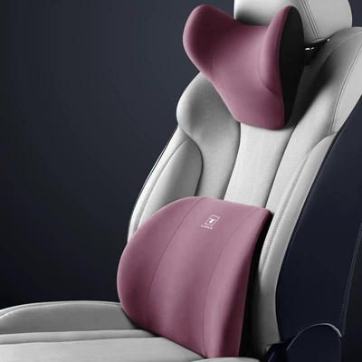 pillow breathable seat cushion waist — Headrest - set-rouge-purple