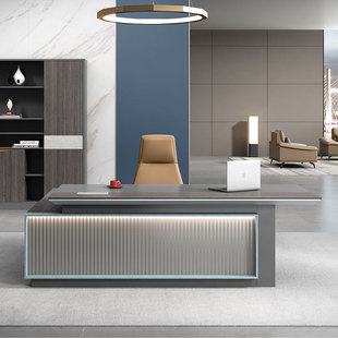 Office Desk Boss Desk Executive Desk Simple Modern President Desk High-End 2m Boss Desk Office Furniture Complete Set