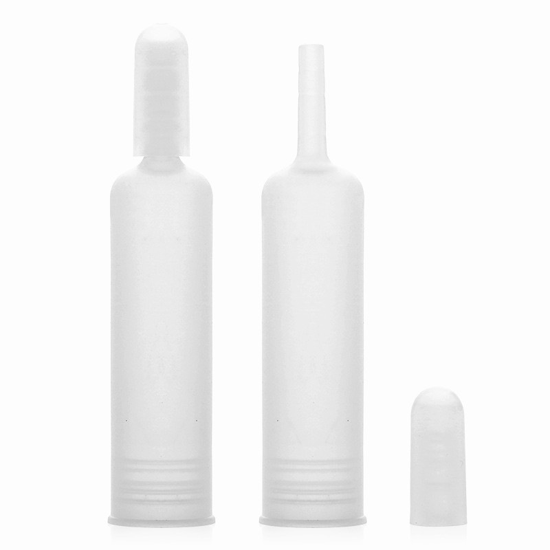 1ml de silicona suave cubierta de la gota pequeña tapa de la gota de la ampolla de ácido hialurónico líquido tapa de la gota anti-arañazos aplicar Punta de goteo