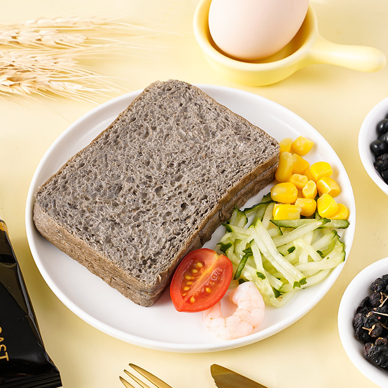 五黑全麦吐司面包营养早餐吐司切片粗粮代餐饱腹食品整箱|undefined