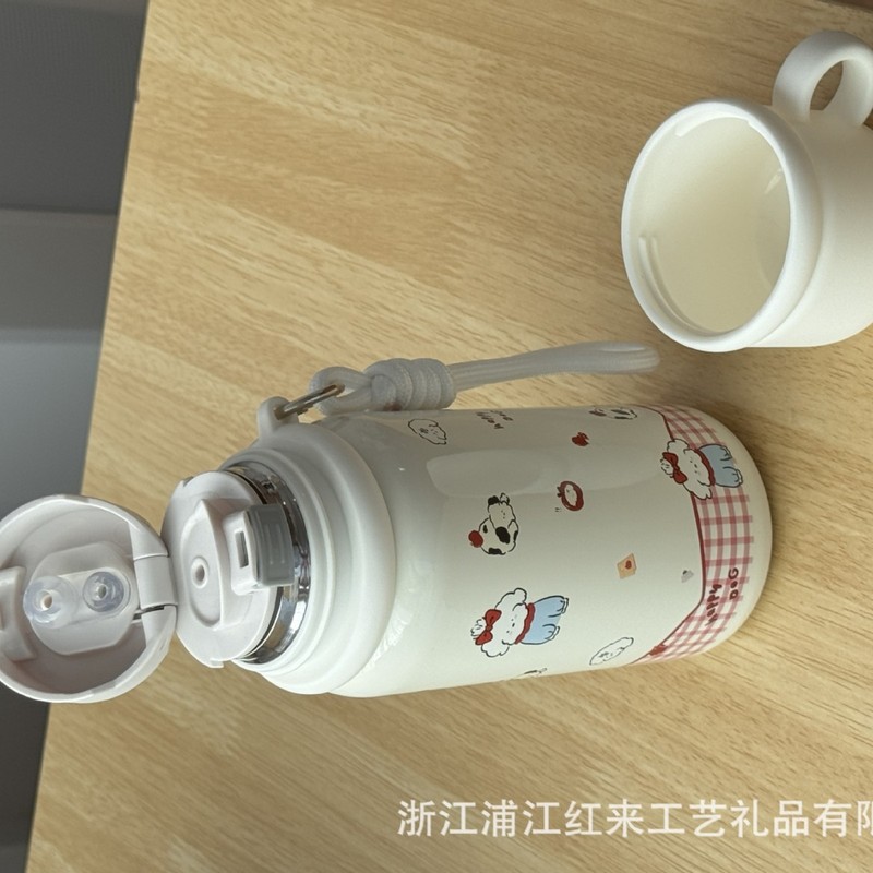 可爱保温杯上学专用2025新款高颜值女生外出便携水杯学生杯子|undefined