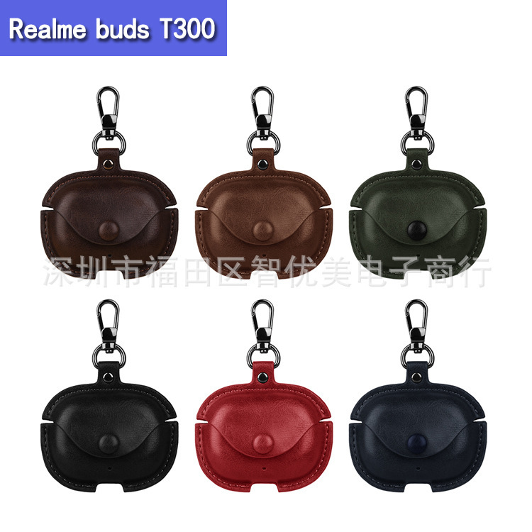 For Realme Real Me Buds T300 Headset Business All-inclusive Storage Bag Wireless Bluetooth Protective Cover Soft