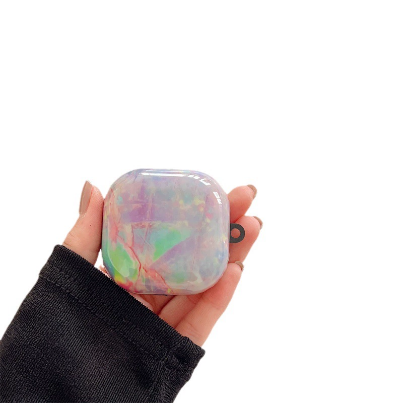 Suitable for Samsung Buds2 live pro FE Bluetooth headset protective cover marble pattern silicone soft shell foreign trade
