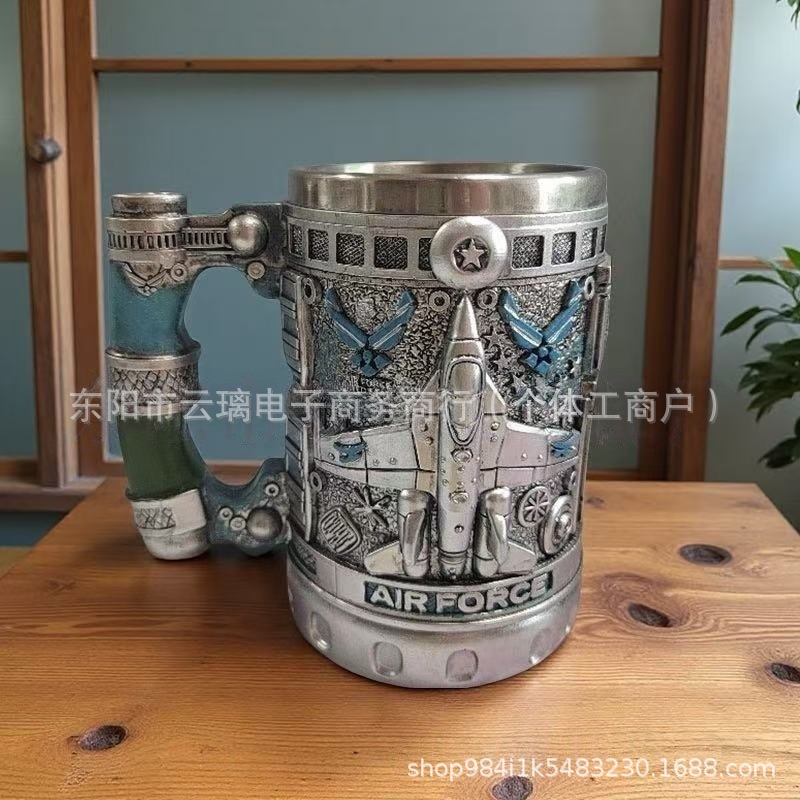 Nuevos productos de taza transfronteriza, estaciones independientes, nuevos productos de resina de barra irlandesa con forro interno, adornos de taza