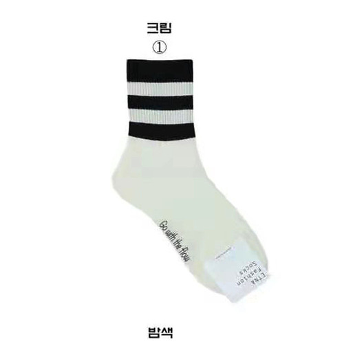 0 Korea-made socks, parallel stripes, yoga pants, bare-leg pantyhose, striped sports, etna college women's cotton socks