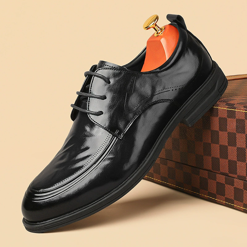 Мужская кожаная повседневная кожаная обувь ручной работы Мужская повседневная кожаная обувь в английском стиле