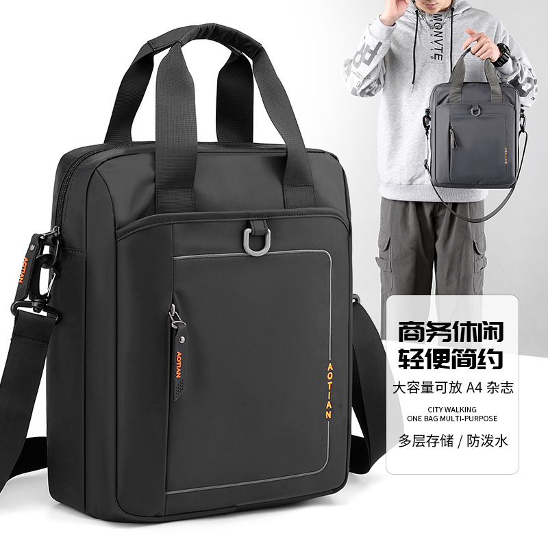 Aotian 새로운 남성 캐주얼 비즈니스 12inch 컴퓨터 가방 어깨 메신저 가방 핸드백 남성 가방 트렌드 4215 #