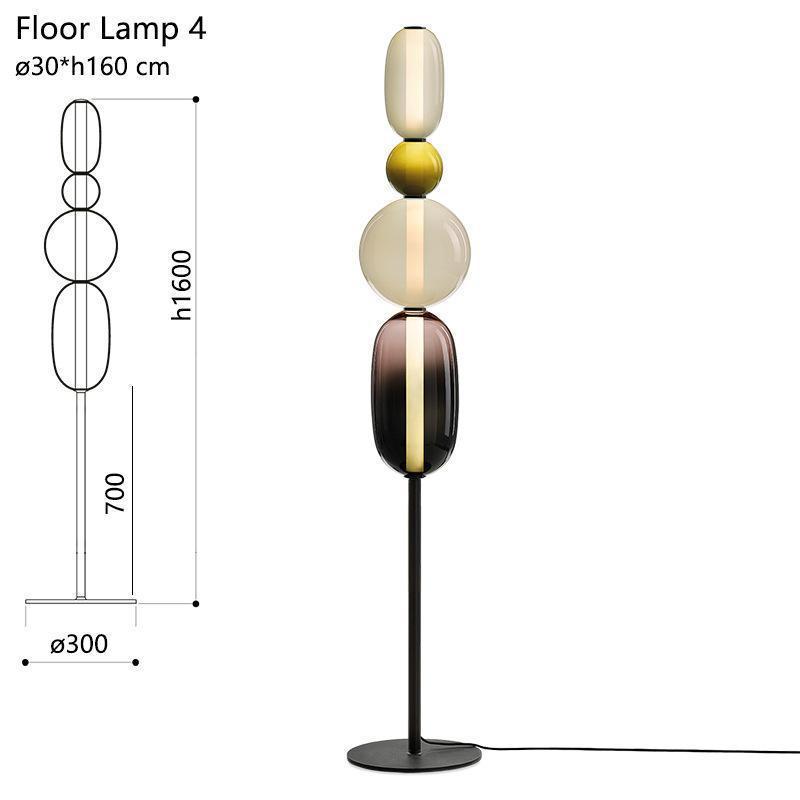Торшер-дизайнер Bana Lighting Pebbles в стиле легкой роскоши