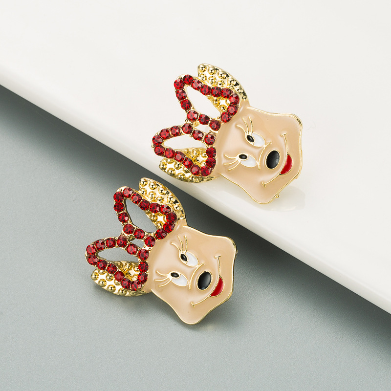 New Cute Animal Exaggerated Earrings display picture 3