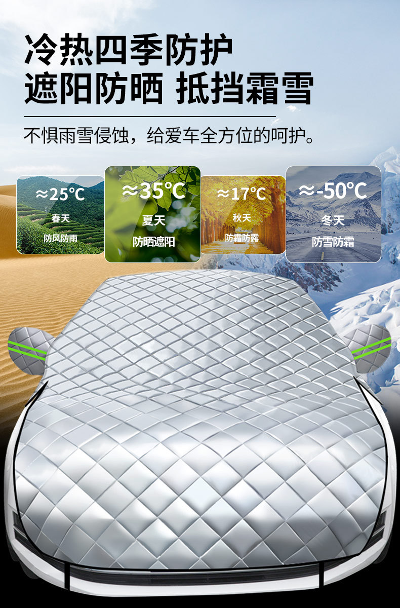Suitable for Honda Special Crv Car Cover Half Body Xrv Snowproof Tenth Generation Car Snow Cover Front Windshield