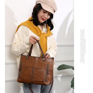 Capacious one-shoulder bag, bag strap, European style, simple and elegant design