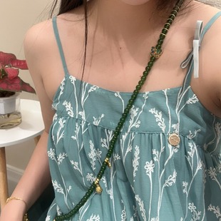 Long cross-body Chinese style back necklace multi-ring bracelet all-match ethnic style multi-purpose hanging chain back broken chain