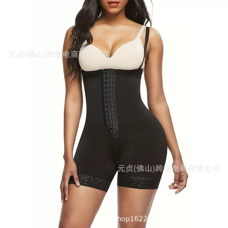 (Cross-border trading), bodysuit, shapewear with zipper, lace slimming leggings