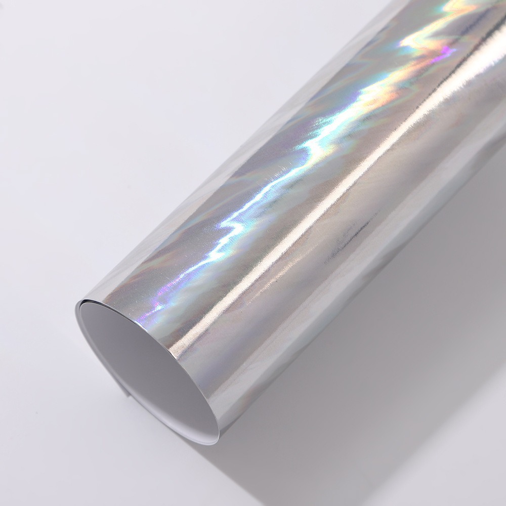 Papel láser de color medalla de papel de fondo brillante papel de tarjeta láser plateado punto de plata de doble fondo brillante