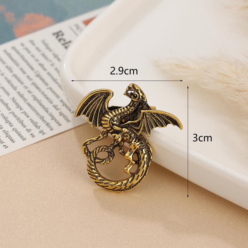Chinoiserie Animal Alloy Enamel Unisex Brooches display picture 6