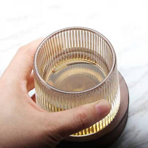 Thickened Rotating Crystal Glass Whiskey Glasses, Ins Style Nordic Whiskey Glasses, Creative Personalized Unmanned Wine Glasses