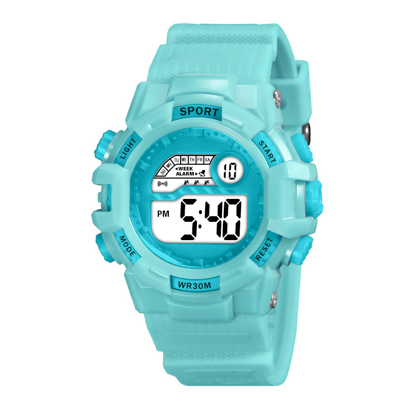 Ventas en caliente para niños y niñas relojes electrónicos cronógrafos estudiantes de primaria y secundaria multifuncional relojes electrónicos deportivos al aire libre fabricante