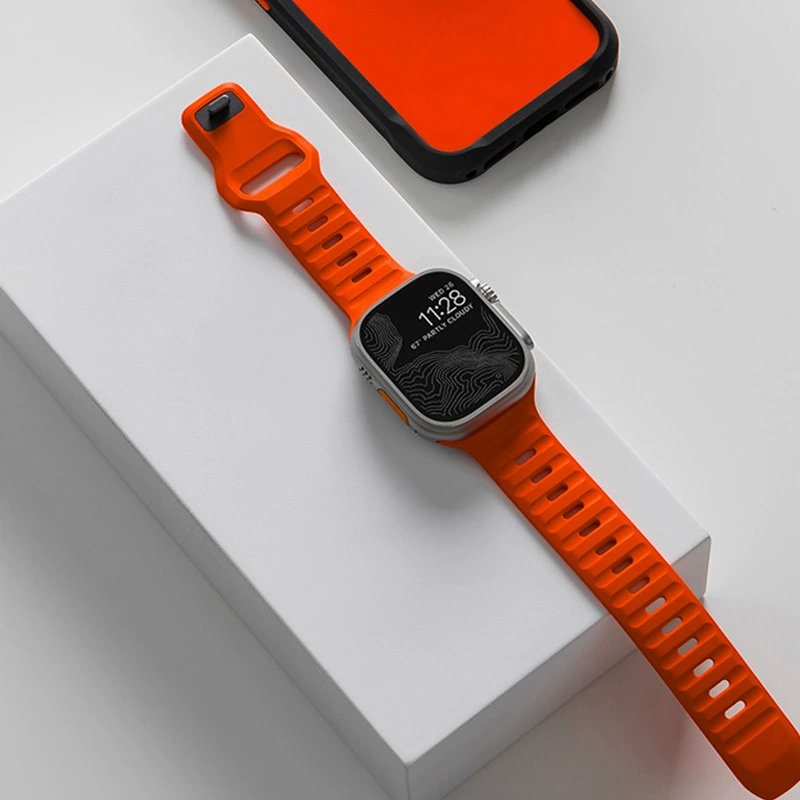 Силиконовый ремешок (совместим с Apple Watch) 38/40/41/42/44/45/46/49 мм — разные цвета