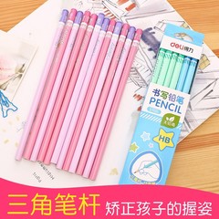 12本入り デリ S900 三角鉛筆 HB 握りやすい小学生向け漫画鉛筆 文房具