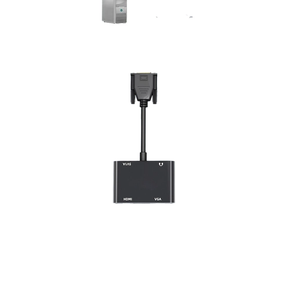 Перемычка адаптер VGA к HDMI 2-в-1 кабель соединение с ноутбуком VGA кабель данных высокое разрешение конвертер