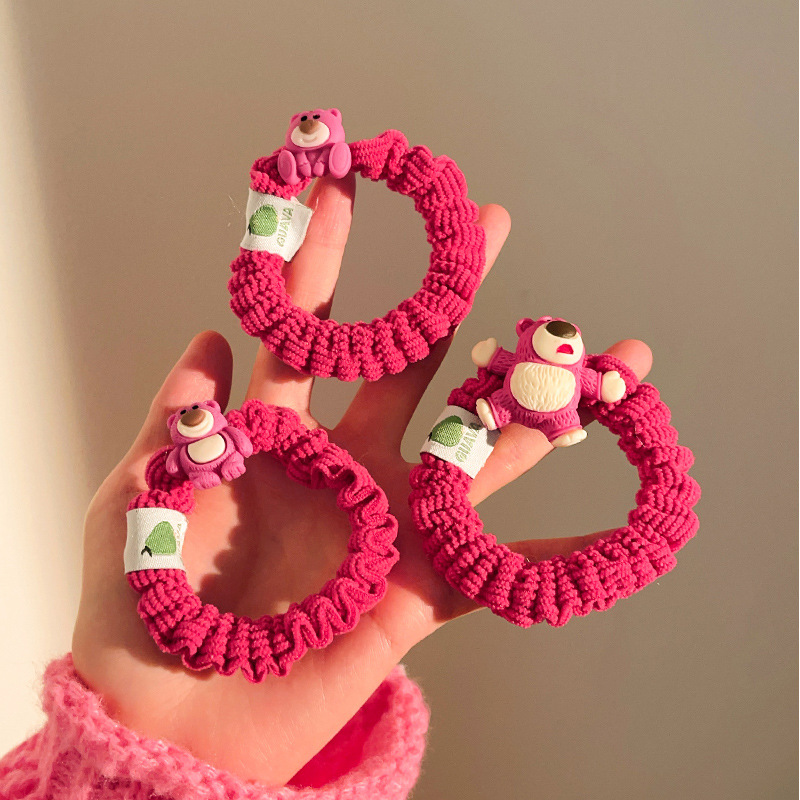 女生头绳布艺可爱发圈卡通高颜值扎头发橡皮筋女童不伤发头饰发饰