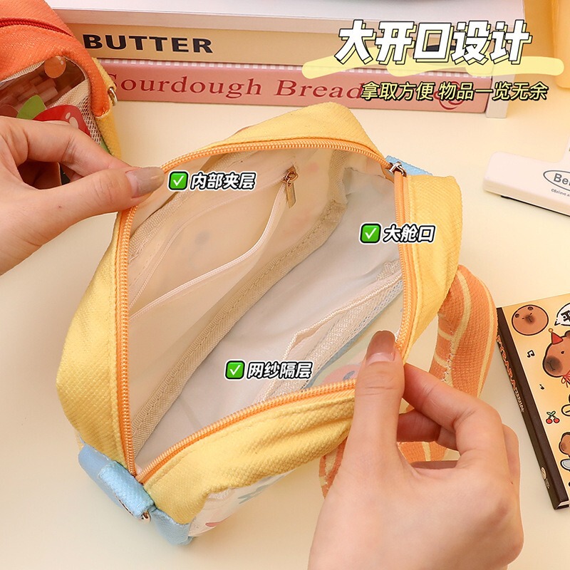 大容量のポータブル鉛筆バッグ卸売学生ハンドバッグ小さなバックパックかわいいプラス小さなショルダーバッグ文具バッグ卸売|undefined