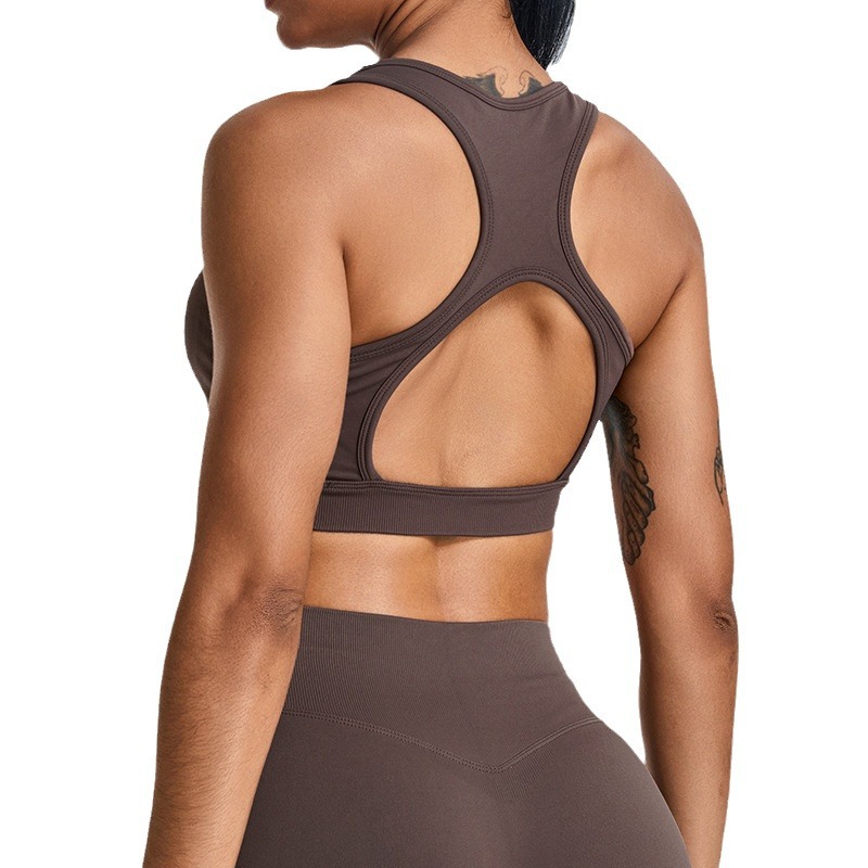 Nuevo cross-border de alta resistencia V-collar ropa interior deportiva chaleco de yoga femenino antichoque poliestireno acústico bra de fitness