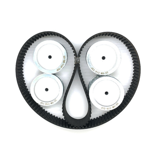 Anodized aluminum synchronous wheel with 5M30 teeth, AF type, tooth width 11/16/21/27 synchronous belt wheel