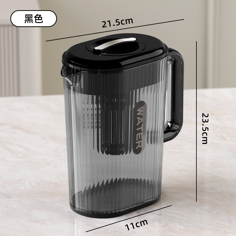 Refrigeradores domésticos de ollas de agua fría resistentes a altas temperaturas de lujo ligero tazas de agua fría de gran capacidad cubos de bebidas de verano tazas de té de frutas