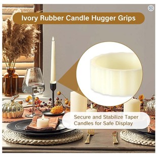 Silicone Candle Base Elastic Sleeve Protective Ring Anti-Slip Ring Candle Anti-Falling Stable Clamp Silicone Rubber Gasket