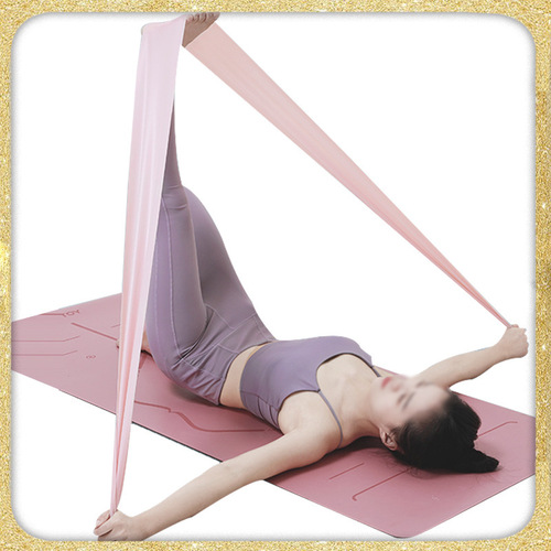 TPE Yoga Elastic Band Fitness Resistance Glute Kickback Shoulder Neck Stretching Training Equipment Deep Squat Anti-Slip Stretch Band