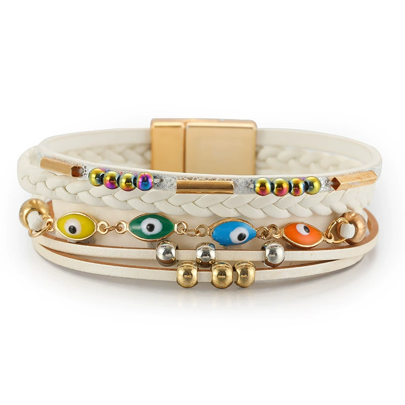 Copper design polyurethane bracelet, boho style