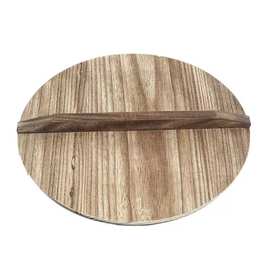 圆形炒锅锅盖家用老式加厚实木优等品盖子杉木大肚锅锅盖直销