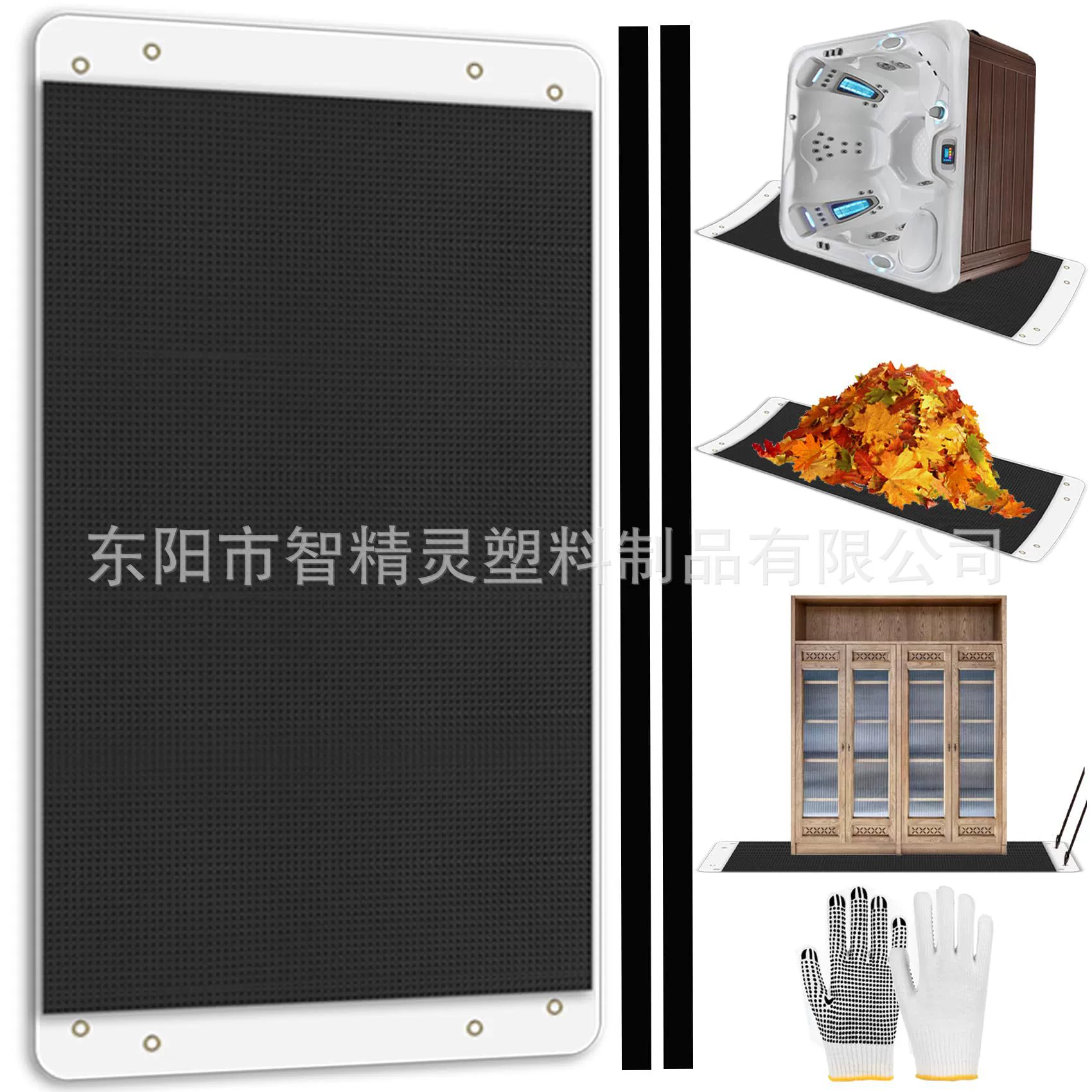 Многофункциональная тележка-каталка для тяжелых грузов с тросом для перемещения ванн, садового инвентаря и тележек.