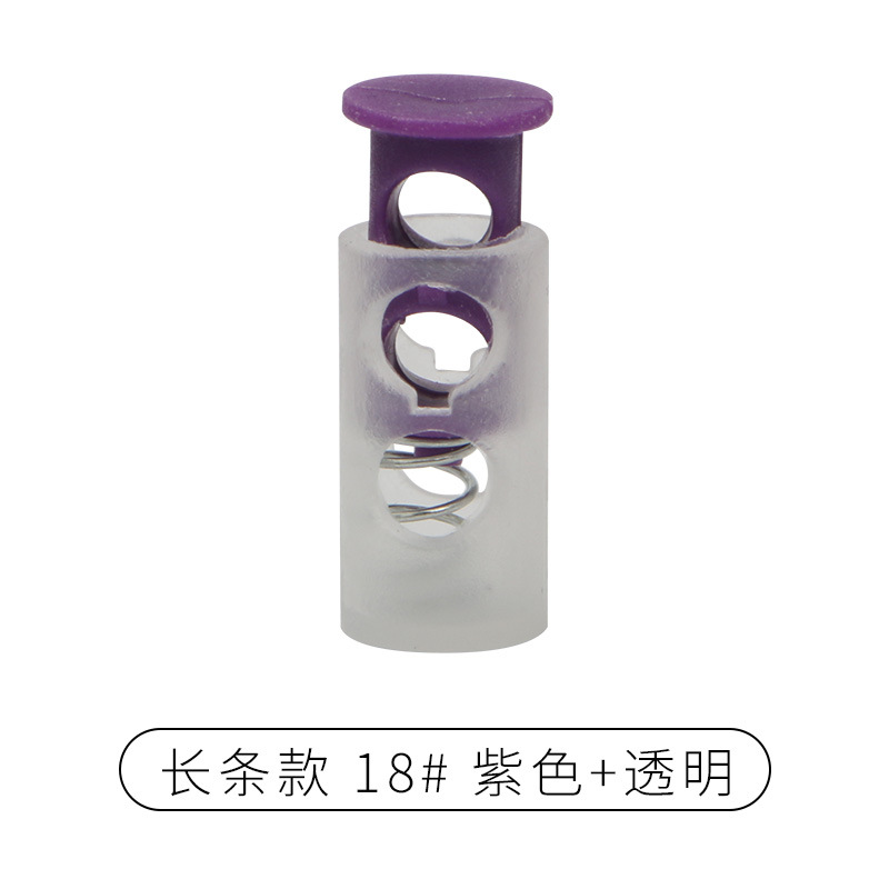 Rebecca primavera hebilla de plástico solo agujero ajuste botón campana tapa doble agujero hebilla de cuerda redonda negro cerdo hebilla de la nariz