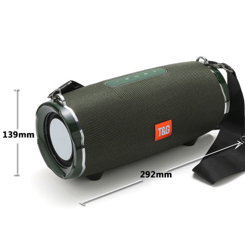 TG187 War Drum Wireless Bluetooth Speaker, Strap Outdoor Subwoofer, War Drum Card Bluetooth Speaker
