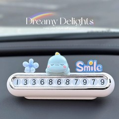 汽车临时停车号码牌可爱高级车载移车挪车电话牌车内创意装饰摆件