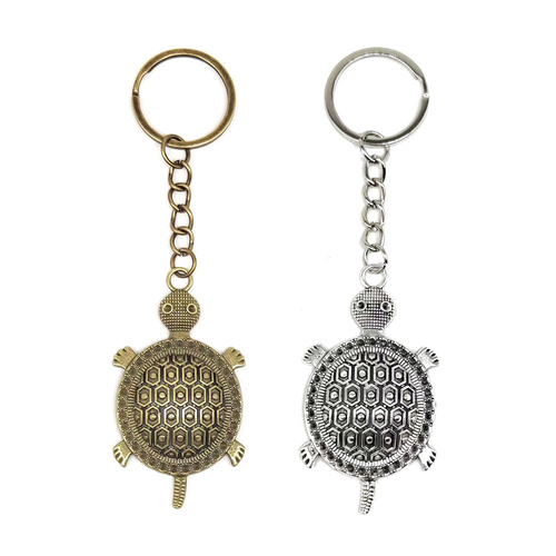 欧美跨境优雅的海龟钥匙扣 复古合金乌龟钥匙链挂件 创意礼物