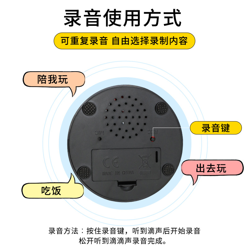 Perros, gatos, mascotas, comunicación, grabación, voz, botón interactivo, entrenamiento de perros, grabación, caja de sonido, juguetes educativos para mascotas