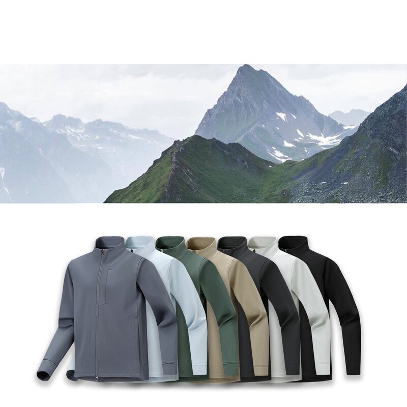 Lulu Alternative Sojourn Men's Business Casual High-Weight Knit Outdoor Windproof Stand-Collar Jacket for Women