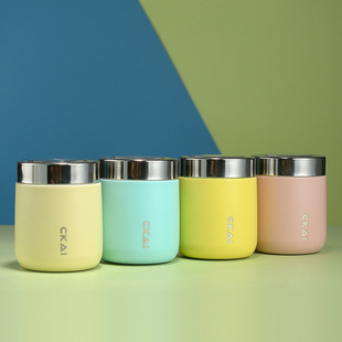 New winter fresh-keeping insulation 304 stainless steel braised beaker portable open bird's nest tremella cup office worker water cup