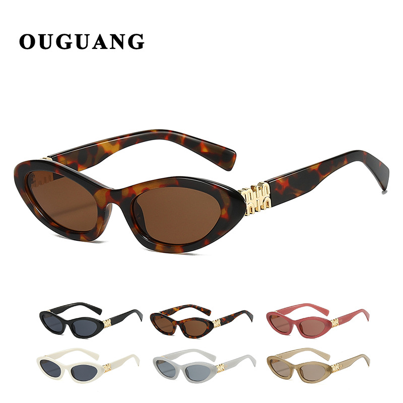 Nuevas gafas de sol europeas y americanas con letras m retro Ken Dou con el mismo estilo Gafas de sol con ojos de gato