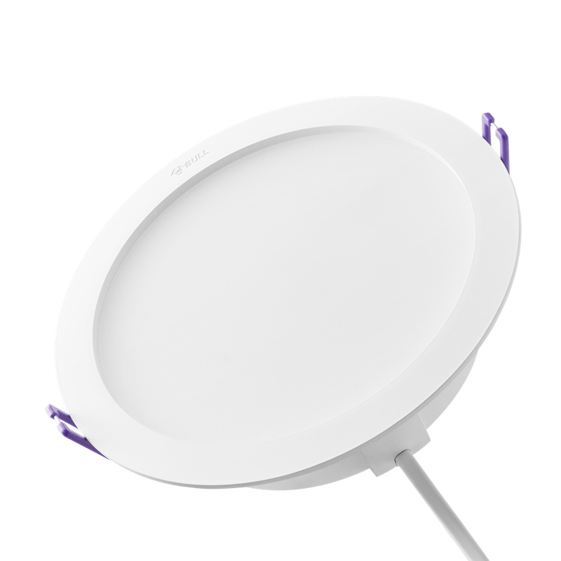 BULL TL04 고출력 대형 LED 울트라 얇은 다운 라이트 임베디드 75MM 거실 가정용 구리 램프 홀 램프